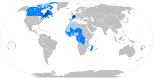    Рідна мова ,    Офіційна мова ,    Друга або неофіційна мова ,    Франкомовні меншини
