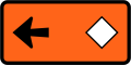 (TW-22) Detour - follow diamond symbol (to the left)