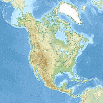 U-215. Карта розташування: Північна Америка