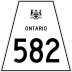 Highway 582 marker