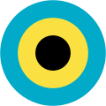  The Bahamas 1976 to present 3 color roundel in national colours