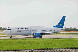 Boeing 737-500 der Galaxy Airways