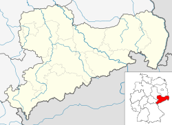 Wechselburg ubicada en Sajonia