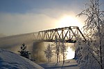 Puente sobre el río Oujoluki, Finlandia