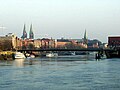 Weser river in Bremen