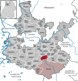 Kaart van Zuzenhausen
