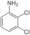 Deutsch: Struktur von 2,3-Dichloranilin English: Structure of 2,3-Dichloroaniline