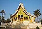 A Buddhist temple in golden colours