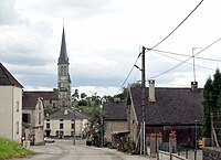 Blick zur Kirche St. Eustachius