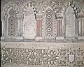Réplica de fragmento mural con inscripciones en hebreo de la Sinagoga del Tránsito (Toledo, 1357-1363).