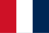 Quốc kỳ Pháp từ 1790 đến 1793 (thời kỳ Đệ nhất Cộng hòa)
