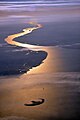 Mouth of the Elbe in the North Sea