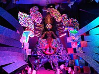 দশম:Idol of Goddess Kali during Kali Puja at Shantipara, Dibrugarh, অজয় দাস