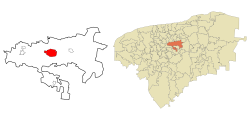 Location of Izamal, Yucatan