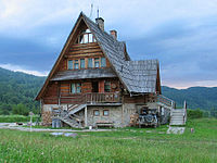 Mountain hut Jaworzec in Bieszczady, Poland