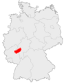 Other, more precise map of the location of the Taunus
