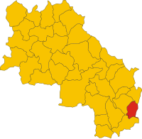 Locatie van Cetona in Siena (SI)