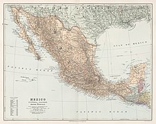 Mexico, Guatemala, Salvador, and British Honduras - Stanford's London Atlas of Universal Geography.jpg
