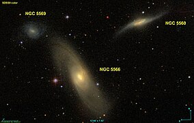 Les trois galaxies d'Arp 286.