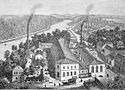 Papierfabrik Penig um 1884