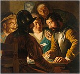 『カード遊びをする人々』(1623-24年)