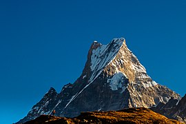 Peak of Mount Machhapuchhre of Nepal.jpg