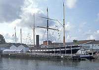 Steamship "Great Britain" in dry dock in Bristol, 2003.