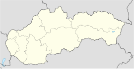 Сјелњица на карти Словачке