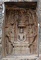 Rock-cut sculpture of Mahavira in Kalugumalai Jain Beds, 8th century