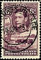 Image 13A postage stamp circa 1943, the postmark reading "Gaborone's Village" (from Gaborone)