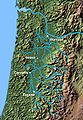 Willamette Valley basin map