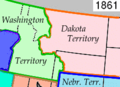 La región de Montana previa a la conformación del Territorio de Idaho.