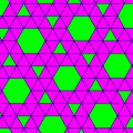 扭稜截半六邊形鑲嵌，一種不完全正鑲嵌
