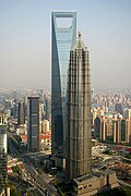 Shanghai World Financial Center ja Jin Mao Tower,