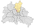 Deutsch: Wahlkreis Pankow 6 für die Wahlen zum Abgeordnetenhaus von Berlin. Stand 2006