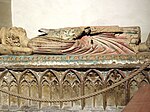 Greve Eberhards senmedeltida grav inne i kyrkan