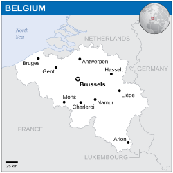 Location o Belgium