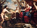 Худ.Мікеле Дезублео.Одіссей і Навзікая, що дарує йому одяг. Палаццо Монтечиторіо, Рим.