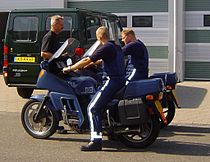 K 75 RT Escortemotoren kregen een tweede leven in de rijopleiding van de Koninklijke Marechaussee