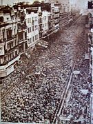 Entierro de Eva Perón en Buenos Aires en julio de 1952