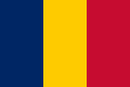 Čadská vlajka Poměr stran: 2:3