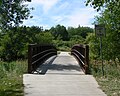 Footbridge over South Branch Papillion Creek at Chalco Hills, Nebraska