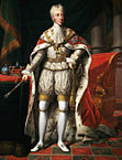 Frederikas VI apsirengęs karūnacijos rūbais