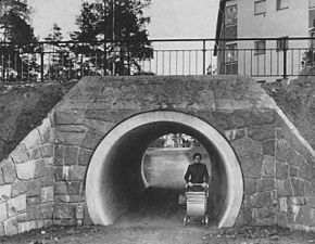 Gångtunnel under Stångåvägen.