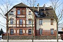 Wohnanlage des Luckenwalder Bauvereins, bestehend aus drei Mietwohnhäusern und zwei Nebengebäuden