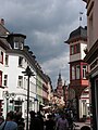 The Hauptstrasse in the old part of Heidelberg