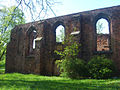 L'église en ruines du saint Esprit.