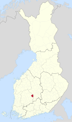 Location of Kuorevesi in Finland