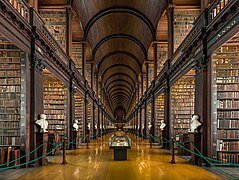 Long Room Interior, Trinity College Dublin, Ireland - Diliff