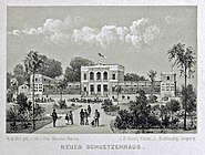 Das Schützenhaus auf den Frankfurter Wiesen (1871)